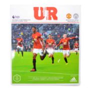 Manchester United vs Manchester City signed matchday programme