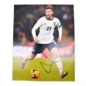 Signed Adam Lallana A4 colour photograph, England