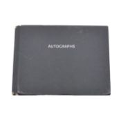 Black Autograph book, mostly football managers, commentators and referees