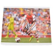 Signed Calum Chambers A4 colour photograph, Arsenal