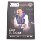 Leicester City vs Blackpool signed matchday programme