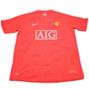 Manchester United 2007/2008 or 2008/2009 signed football shirt