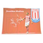 Signed Jonathan Walters A4 colour photograph, Stoke City