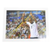 Signed Saido Berahino 5x7 colour photograph, England U21