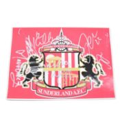 Signed Sunderland A4 club badge
