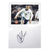 Signed Saido Berahino A4 colour photograph, England U21