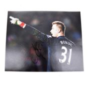 Signed Artur Boruc A4 colour photograph, Southampton