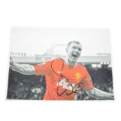 Signed Paul Scholes A4 photograph, Manchester United