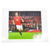 Signed Luke Shaw 5x7 colour photograph, Manchester United