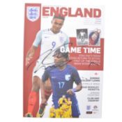 England U21 signed matchday programme