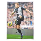 Signed Lewis Holtby A4 colour photograph, Tottenham Hotspur
