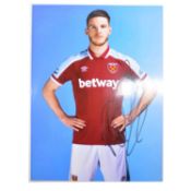 Signed Declan Rice 6x8 colour photograph, West Ham United