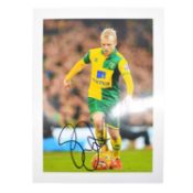 Signed Steven Naismith 5x7 colour photograph, Norwich City