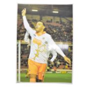 Signed Matt Phillips A4 colour photograph, Blackpool Town