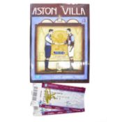Aston Villa vs Everton signed matchday programme