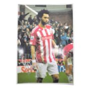 Signed Jermaine Pennant A4 colour photograph, Stoke City