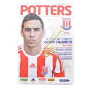 Signed Stoke City vs Arsenal matchday programme