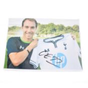 Signed Christian Eriksen A4 colour photograph, Tottenham Hotspur