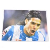 Signed Falcao A4 colour photograph, Porto