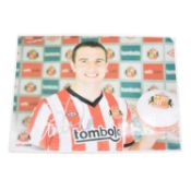 Signed John O'Shea A4 colour photograph, Sunderland