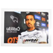 Signed Tom Huddlestone 5x7 colour photograph, Derby County