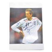 Signed Peter Crouch A4 colour photograph, England