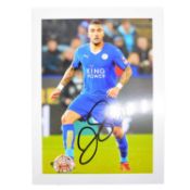 Signed Danny Simpson 5x7 colour photograph, Leicester City