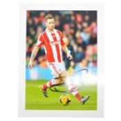 Signed Marco Arnautovic 5x7 colour photograph, Stoke City