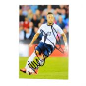 Signed Nathan Redmond 4x6 colour photograph, England U21