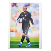 Signed Kasper Schmeichel A4 colour photograph, Leicester City