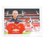 Signed Jose Mourinho 5x7 colour photograph, Manchester United
