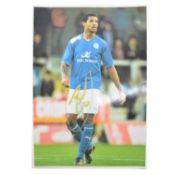 Signed Jermaine Beckford A4 colour picture, Leicester City