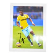 Signed Wilfred Zaha 5x7 colour photograph, Crystal Palace