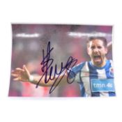 Signed Joao Moutinho A4 colour photograph, Porto