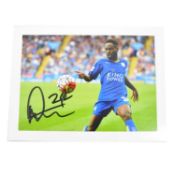 Signed Nathan Dyer 5x7 colour photograph, Leicester