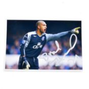 Signed Tim Howard 4x6 colour photograph, Everton
