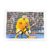 Signed Frazer Forster 5x7 colour photograph, whilst playing for England
