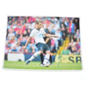 Signed Roberto Soldado A4 colour photograph, Tottenham Hotspur