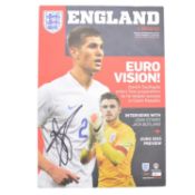 England U21 signed matchday programme
