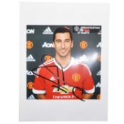 Signed Henrikh Mkhitaryan 5x7 colour photograph, Manchester United