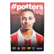 Stoke City vs Manchester United matchday programme, signed by Stephan Ireland