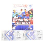 Signed England matchday programme