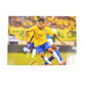 Signed Phillip Coutinho 5x7 colour photograph, Brazil