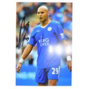 Signed Yohan Benalouane 4x6 colour photograph, Leicester