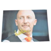 Signed Ian Holloway A4 colour photograph, Blackpool Town