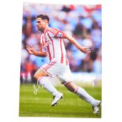 Signed Michael Owen A4 colour photograph, Stoke City