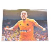 Signed Michael Knightly A4 colour photograph, Wolves