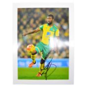 Signed Alexander Tettey 5x7 colour photograph, Norwich City