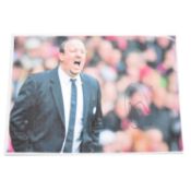 Signed Rafa Benitez A4 colour photograph, Chelsea