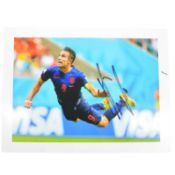 Signed Robin Van Persie 5x7 colour photograph, Manchester United